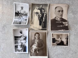 Korabeli magyar katonatiszt és családi élet – ritka vintage fotóegyüttes