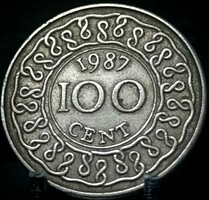 Suriname 100 Cent, 1987 E13C4V