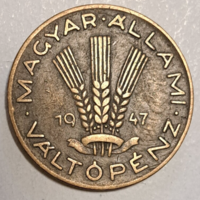 1947. 20 Fillér Magyar Állami Váltópénz (k-3)