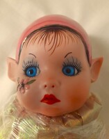 Különleges, sorszámozott vintage gyűjtői porcelán karakterbaba (1986)
