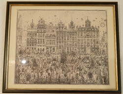 Gross Arnold - Brussels Sunday offset print