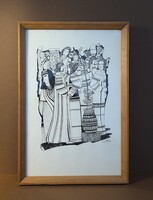 Famous Ferenc Lajos screen print.