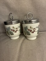 Royal Worcester szeder mintás coddler, tojásfőző pár