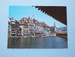 Postcard (39) - Switzerland - Lucerne - Town Hall Embankment 1980s