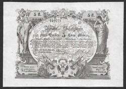 5 gulden 1851 VG+ (restaurált)