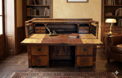 Antique Original Biedermeier Writing Cabinet, Secretary - with Secret Compartment
