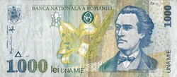 1000 lei lej 1998 Románia 3.