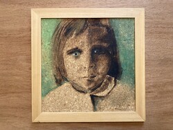 MIRA HALMOSI MÁRIA (1945-2008) DESPERACIÓ, KÉTSÉGBEESÉS, SZENTENDREI KORTÁRS FESTŐ ALKOTÁSA FESTMÉNY