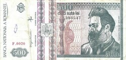 500 lei Leu 1992 Romania 3.