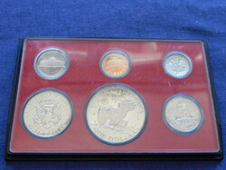 USA Proof Set 1977 S (1-5-10-25 Cent, 1/2-1 Dollár)