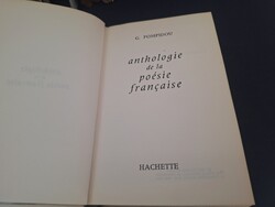 Anthologie de la poésie française. Hachette.﻿ 1961.  3500.-Ft