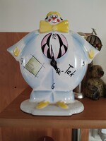 Art deco porcelán asztali óra  19 cm magas