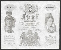 5 gulden 1847 VG (restaurált)