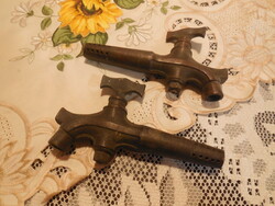 Wyskis barrel taps, bronze, small size 15.2 cm, collector's items from Scotland, 2 pcs