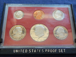 USA Proof Set 1981 S (1-5-10-25 Cent, 1/2-1 Dollár)