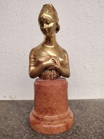 Bronz Madame Récamier mellszobor