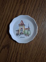 Aquincum Kőszeg porcelán gyűrű tartó, tálka. Hibátlan. Jelzett