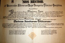 Diploma: Politikatudományi doktor. Szeged 1919.