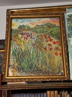 JÁK PÉTER 2026 o/v 69X 56cm " Hasalok a réten"