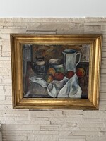 Urbán György(1936-2011) - Csendélet 58x48 cm (Képcsarnokos) festmény