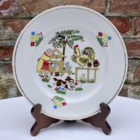 Ritka Proletary Szovjet - Orosz mesejelenetes porcelán kistányér - tányér