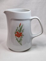Alföldi Porcelán pipacs mintás kancsó vagy kiöntő hibátlan állapotban 18,5 cm. magas