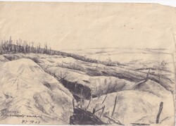 Deli Antal I. világháborús szénrajz (1917. VII. 23.)