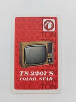 VIDEOTON  kártyanaptár 1976 - COLOR STAR TV