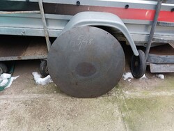 Profi vastag  6-10mm Nagy  65cm vas  tárcsalap Óriási hús sütő grill tárcsa domború