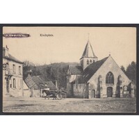 Franciaország,Pinon - Templom tér 1916 - Német katonai kiadás