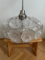 Üvegtányéros sputnik mid century csillár - lámpa design retro vintage stejnar