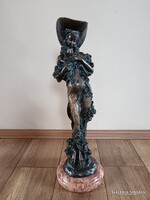 Antik szecessziós bronz szobor