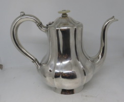 84 zolotnyikos antik orosz ezüst biedermeier kávés kanna , 1856