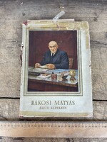-AX474- Rákosi Mátyás Élete Album Korabeli Újságok Cikkek Propaganda Gyűjtemény Szocializmus