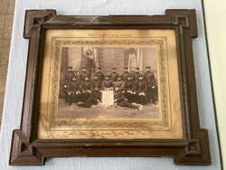 Német katonai emléklap csoportképpel 1903