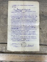 -AX491- Régi forgalmi adó kofasütő határozat 1924 Kiskunhalas 29db illeték okmány bélyeg papír