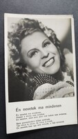 1943 DAJKA MARGIT SZÍMŰVÉSZ MOZI SZTÁR FOTÓ LAP SZERELMI LÁZ FILM BOHÓC DAL VERSET IRTA DAJKA MARGIT