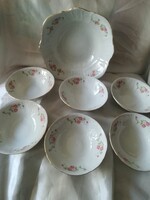 Csehszlovák porcelán / Bernadotte/ salátás készlet