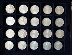 Ezüst 200 forint 25db és 7db 1947 ezüst Kossuth 5 forint