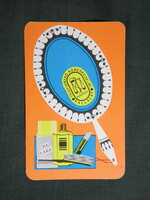 Kártyanaptár,Budapest,vegyianyag vállalat,illatszer üzletek,Tata,Salgótarján,grafikai,1977   (6)