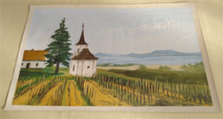 Szokolai István - Festmény - Szent Mihály hegy - Vonyarcvashegy