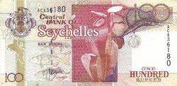 100 rupia rupees 1998 Seychelles szigetek 2. Gyönyörű
