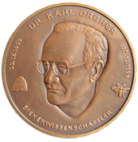 Dr. Karl Dreher, méhész emlékérem 1999.