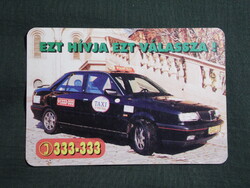 Kártyanaptár,VOLÁN TAXI,Pécs Lancia Delta autó,1996  (6)