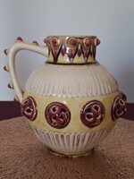 Antique Family Seal Zsolnay Jug/Vase/Pitcher/Pourer