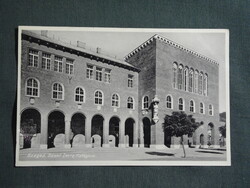 Képeslap,Szeged,Szent Imre kollégium látkép,részlet,1933-