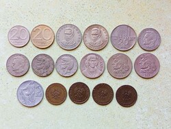 Lengyelország 17 db Különböző Érme 5 10 20 Zlotyi Zloty 1960-1989