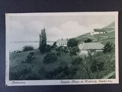 Régi képeslap Badacsony Szegedy Rózsa és Kisfaludy Sándor ház 1926