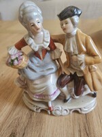 Gräfenthal német porcelán barokk pár