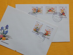 FDC pár 1989. Virágkötészet bélyegsor  2db borítékon - lásd a képeken!!